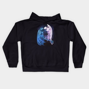 Dragon Heart - Starry Dragons - Toothless and Light Fury Kids Hoodie